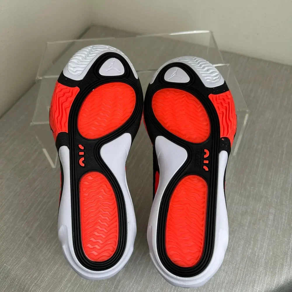 Jordan Tatum 2 Red Cement Basketball Shoes White Black Crimson Mens 7 FJ6457-106